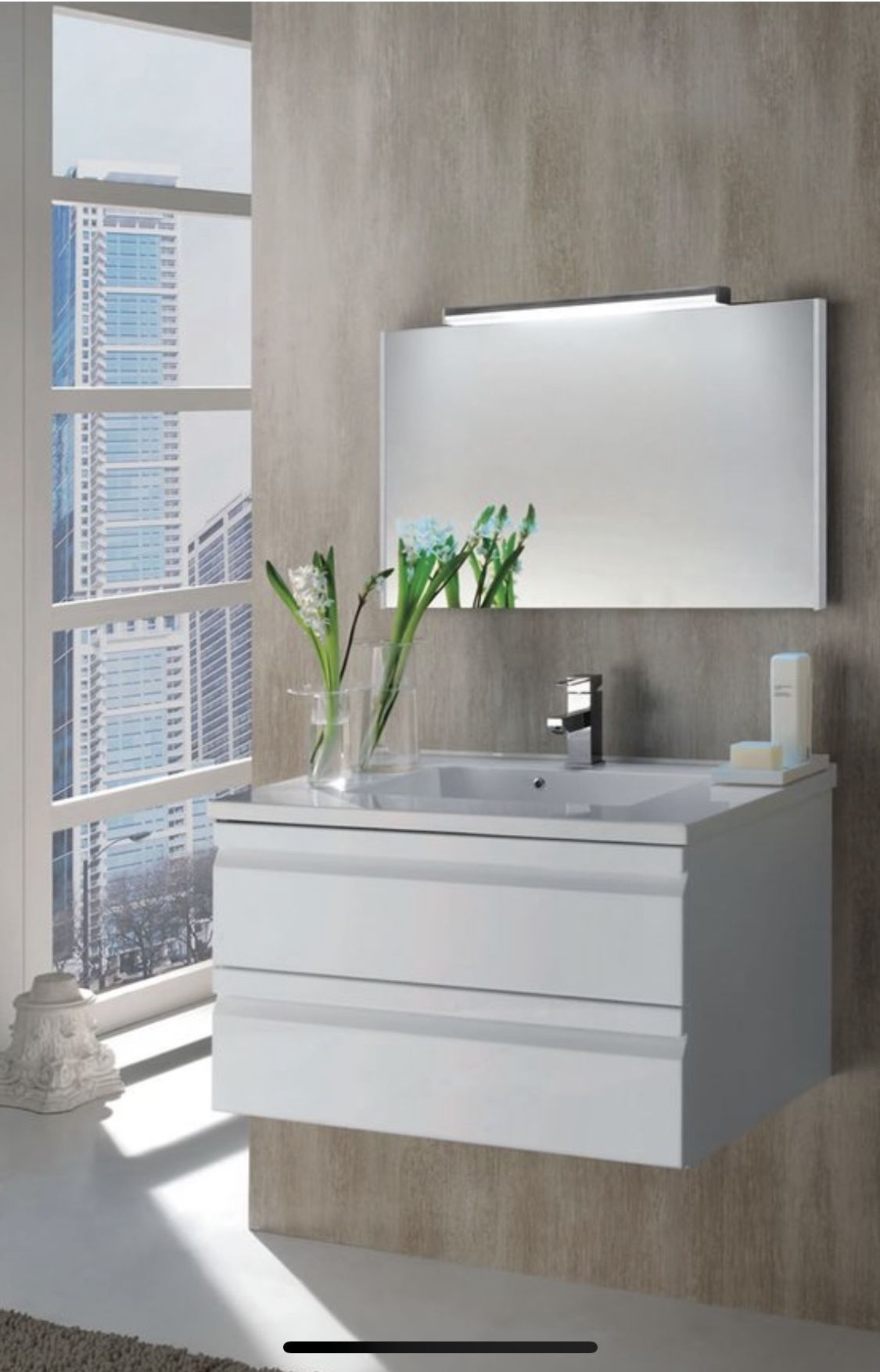 MODERN WALL MOUNTED BATHROOM VANITIES *** 32” GABINETES DE BAÑOS