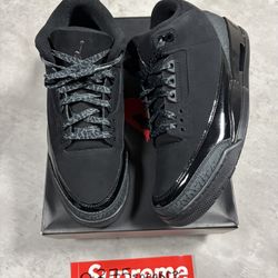 Jordan 3 Black Cat Size 10.5 Men