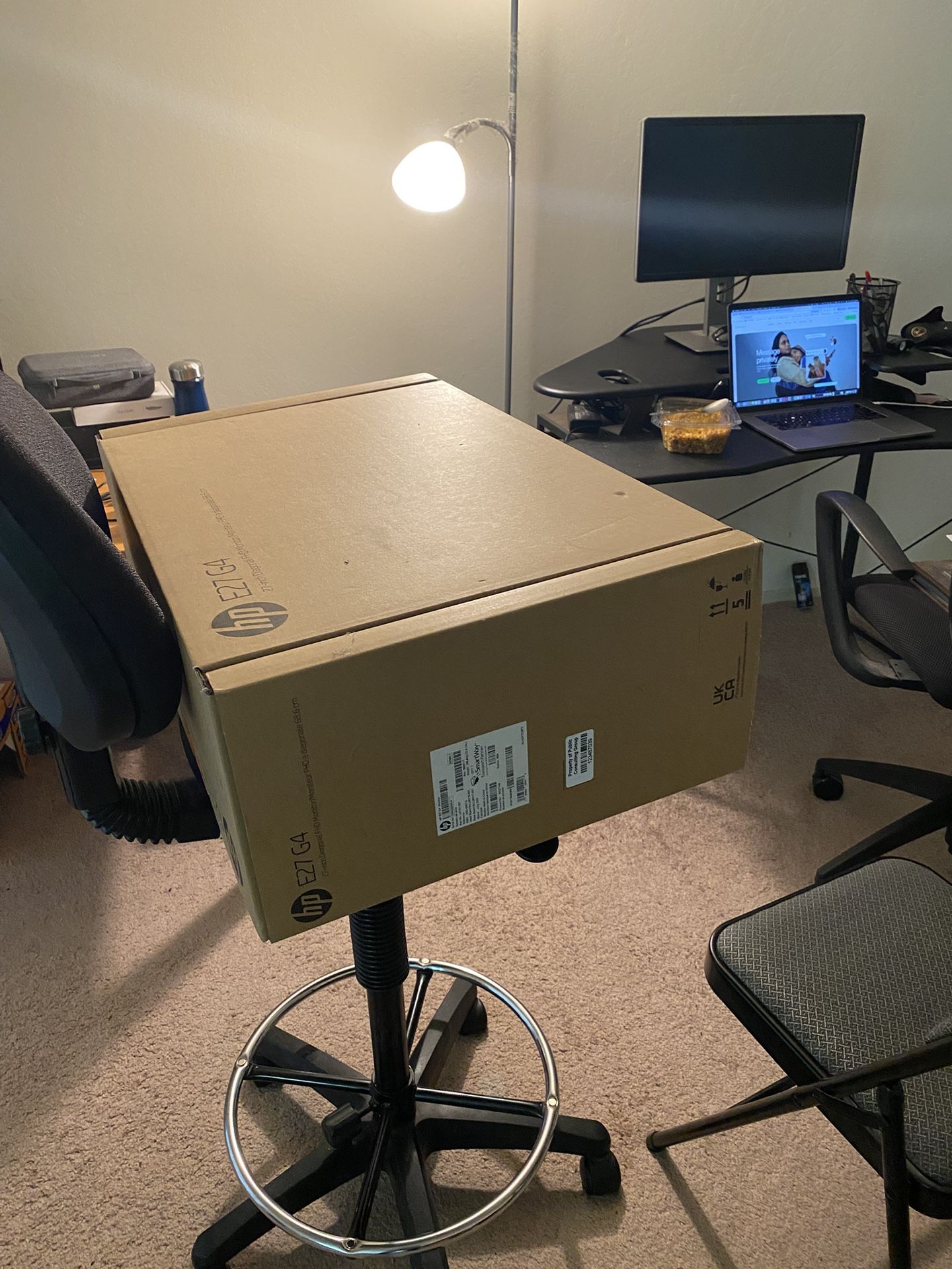 Brand new and still in sealed package. HP EliteDisplay E27 G4 27 Inch IPS LED Backlit Monitor, FHD