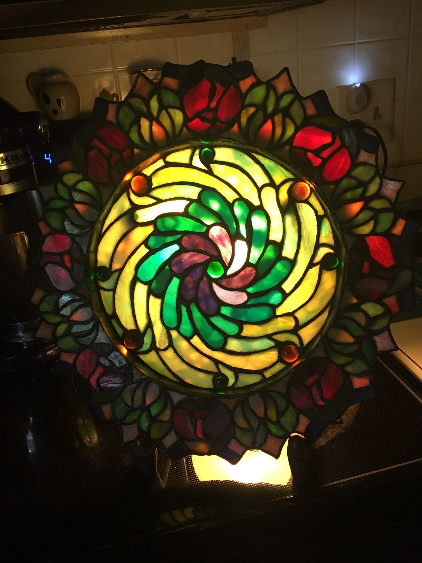 Antique Stained glass light,