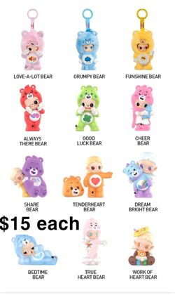 Zsiga x Care Bears Series True Heart Bear figure by POP MART