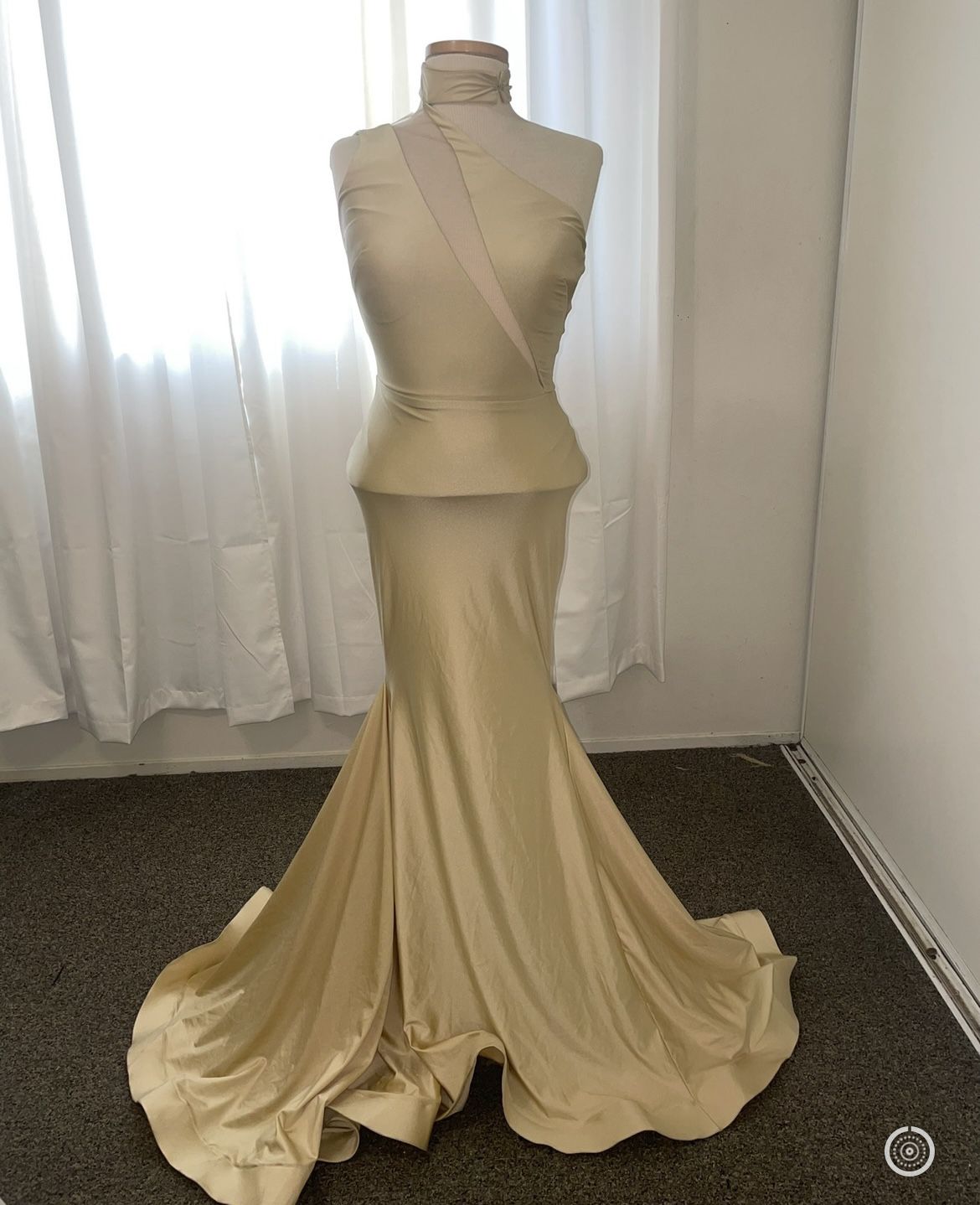 Gold Prom Dress Gown 