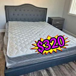 NEW QUEEN BED/PILLOWTOP MATTRESS INCLUDED ‼️FINANCE AVAILABLE 