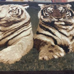 Tiger Area Rug Brand New 