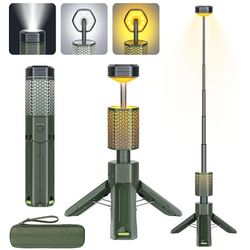 Telescopic Camping Lights, Rechargeable 10500mAh Camping Lantern with Storage Bag, Waterproof LED Camping Lamp with Magnetic, Portable Outdoor Tent Li