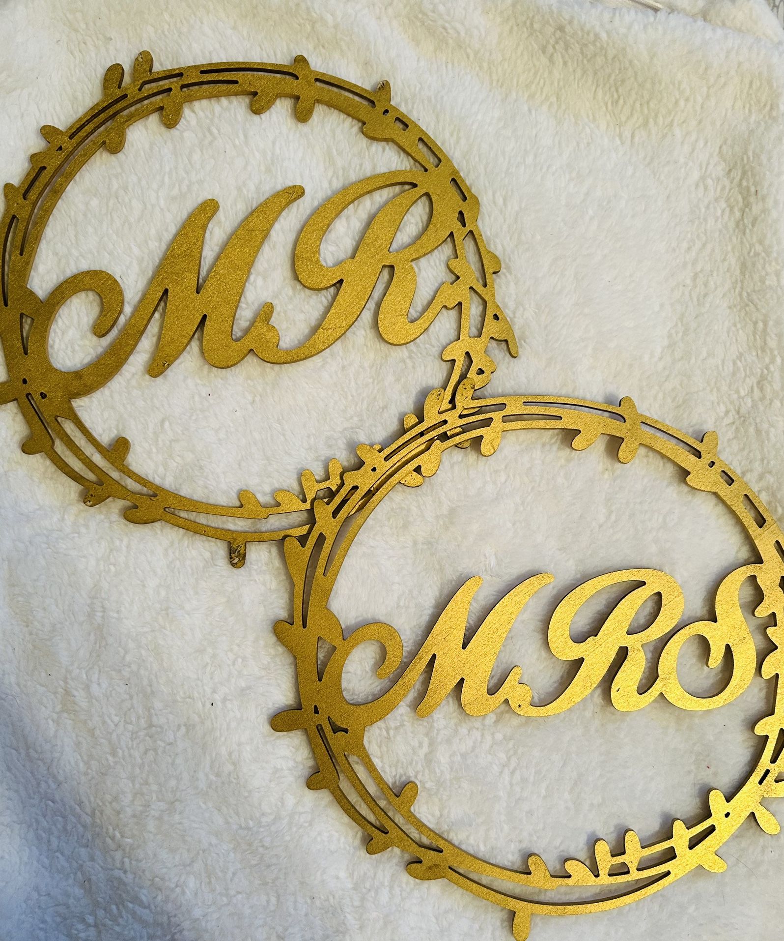 Mr & Mrs Chair Decoration