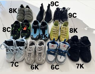 Kids Toddler Shoes Nike, Yeezy, Jordans, Balenciaga, Off White, Dunks, 350, 700 Used