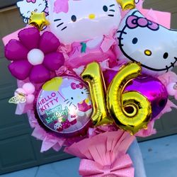 Hello Kitty balloon bouquet 