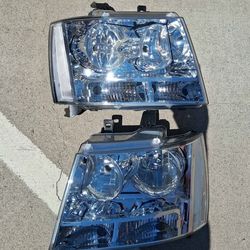 07-14 Chevy Tahoe/Suburban/Avalanche Headlights Faros Calaveras Micas Luces Lamps