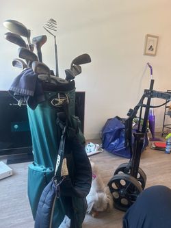 Mixed vintage golf club set