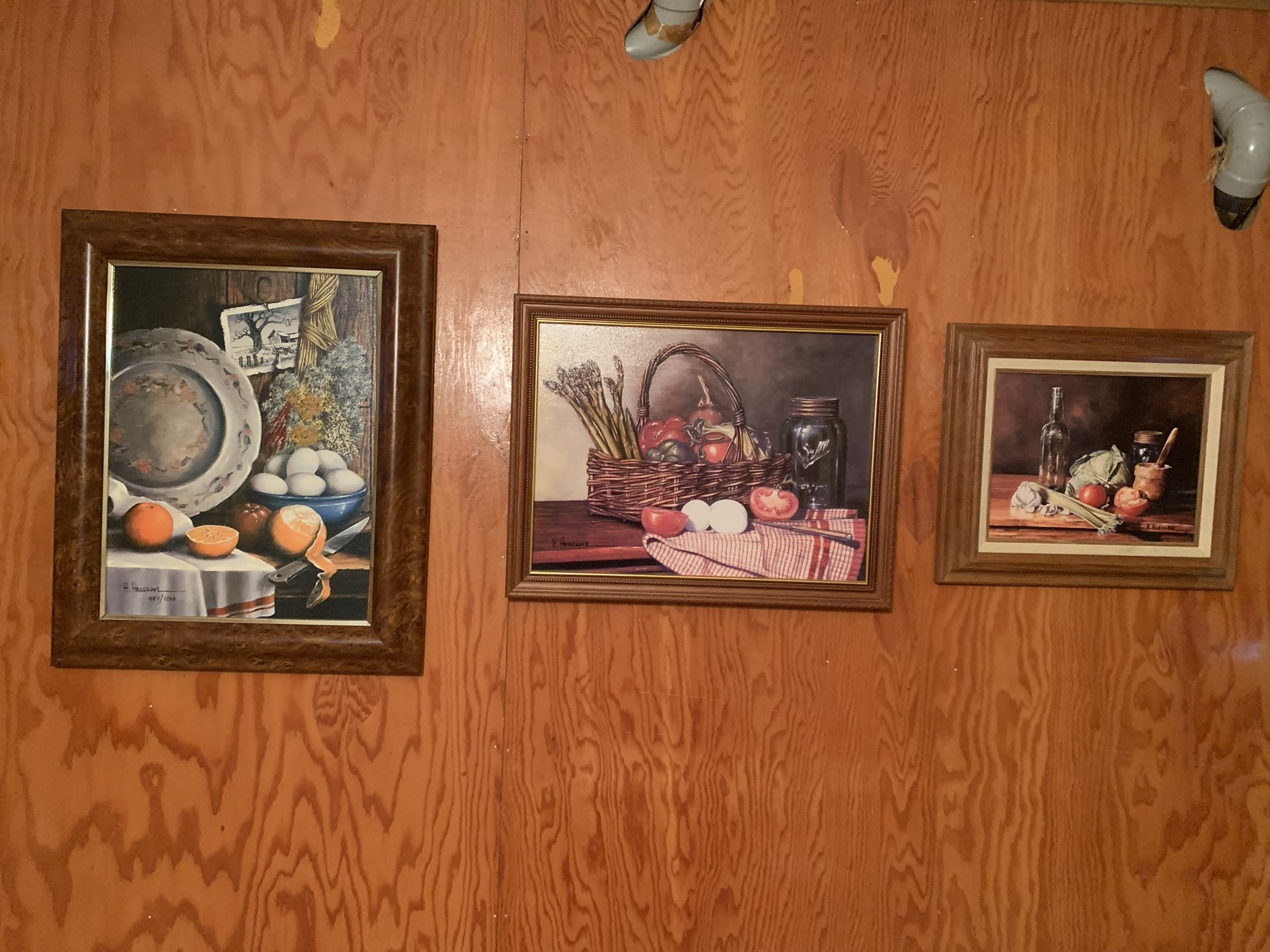 Three Original H Hargrave Oil Paintings All For $150.00