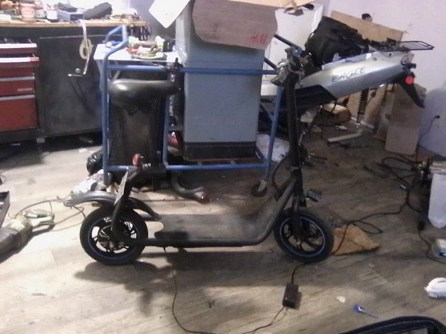 Electric Scooter With A Seat