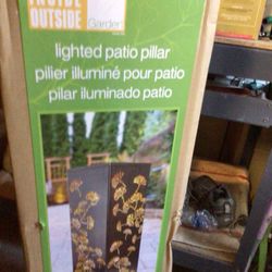 Lighted Patio Pillar