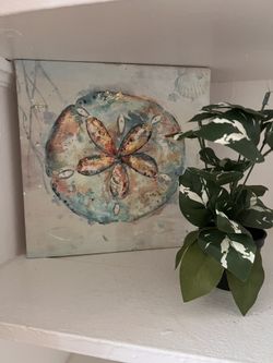Painting + Fake Plant
