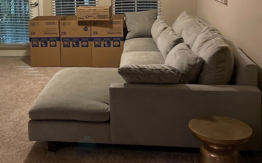 West Elm 2 Piece Harmony Sectional with Chaise