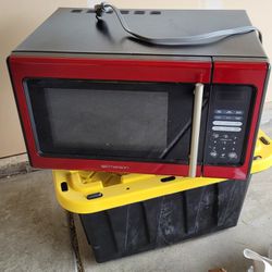 Red Emerson Microwave