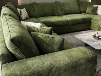 Large Green Sectional Sofa $50 Down