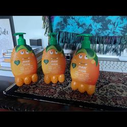 Kids raw sugar natural ingredients shampoo-set of 3 a 24.00 value 8.00 for all