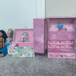 Jewelry Boxes and Disney Princess Dolls