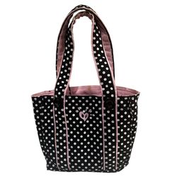 Justice Polka Dot Mini Tote, Corduroy Canvas, Small