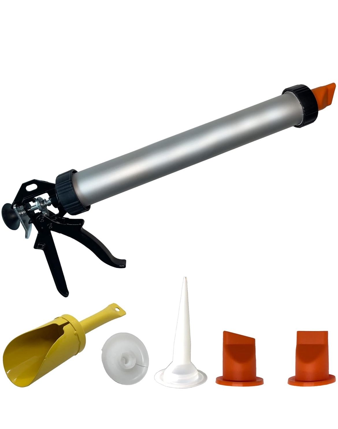 EXCEPTIONAL PRODUCTS – EP26 – MORTAR POINTING GROUTING GUN – 26oz Capacity – 12:1 Trigger Pull – Use for Brick, Stone, Cement Mortar or Grout-Includes