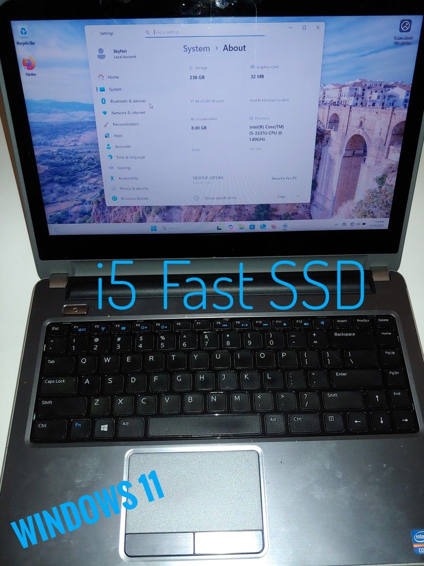 Touchscreen, i5, Windows 11, Fast SSD, Laptop