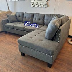 BRAND NEW 2PC SECTIONAL SOFA SET WITH ACCENT PILLOWS INCLUDED $329