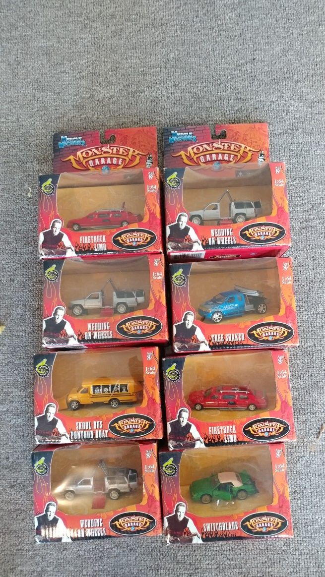 Lot of 8 Jesse James Monster Garage cars