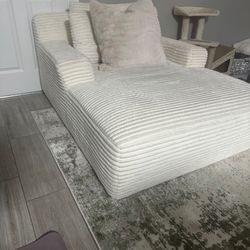 50’ White Chaise lounge chair