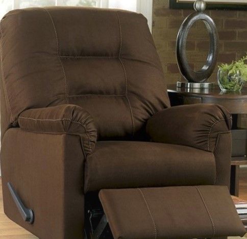 Plush Recliner with padded arms