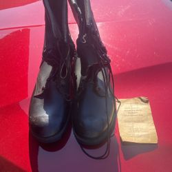 All Leather Combat Boots