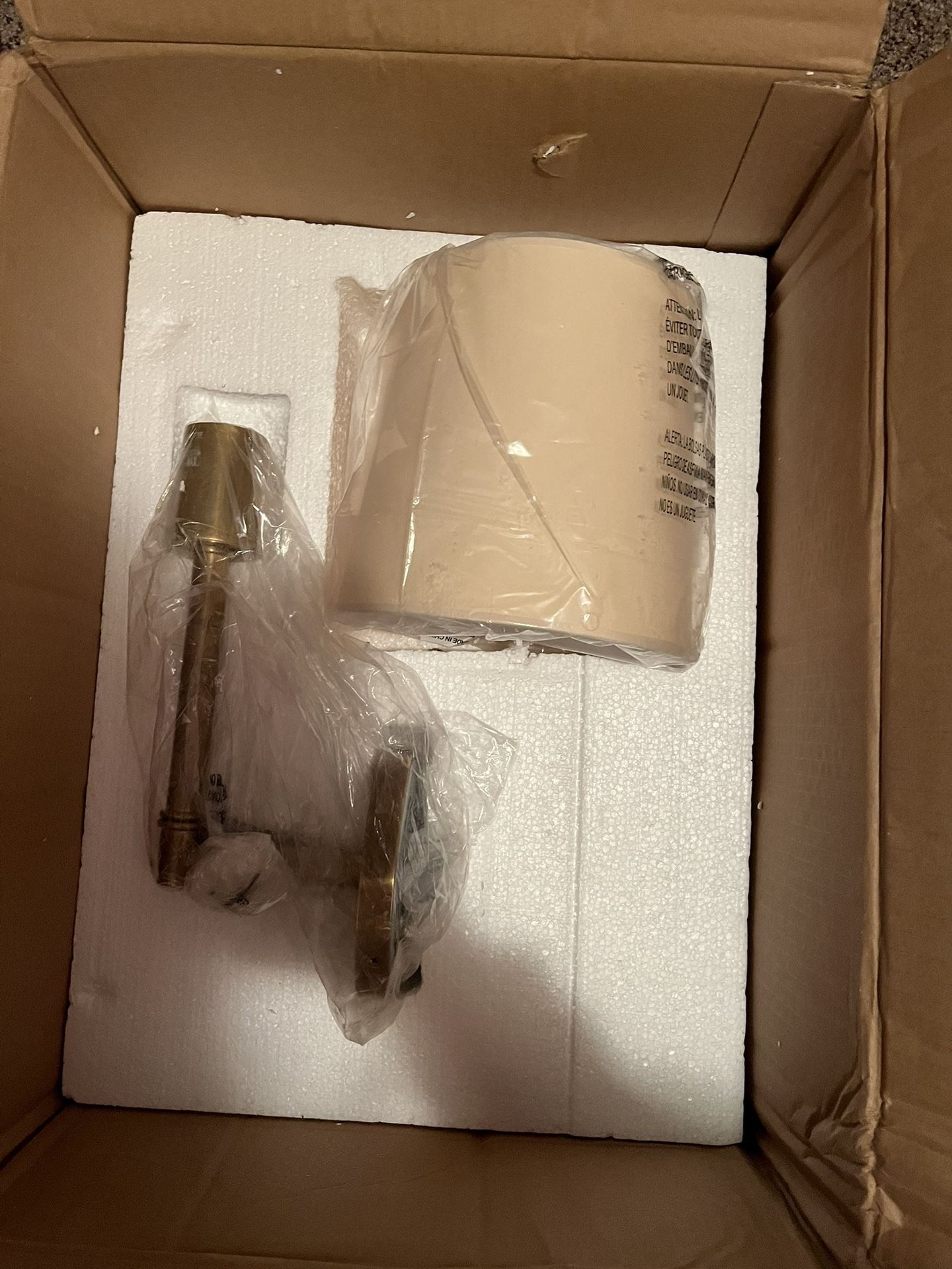 New Suzanne Kasler large tail wall sconce antique brass