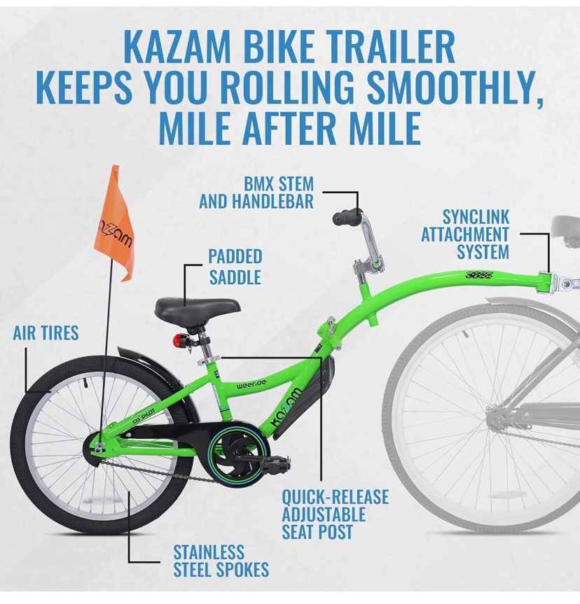 HOT Kazam Bikes Copilot Bike Trailer Parts Kazam Co Pilot Bike