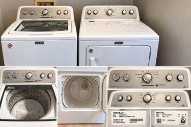 Maytag Bravos Washer & Dryer Set – Large Capacity – Clean & Working