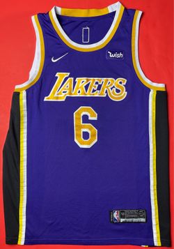 Nike LeBron James Los Angeles Lakers #6 Swingman Jersey Size 50 Purple