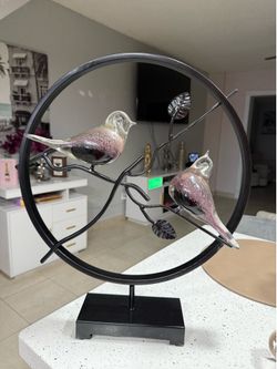 El Dorado furniture murano glass birds decor value 150