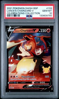 2021 POKEMON SWSH BLACK STAR PROMO | CELEBRATIONS COLLECTIONLANCE'S CHARIZARD V 133
