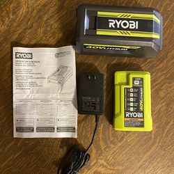 Ryobi 40 Volt Battery & Charger 