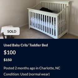 Baby Crib Slash DAY BED not Sold Still Have