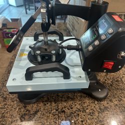 Heat press machine appears new for tshirts decals etc 9 x12 swing arm - DIY