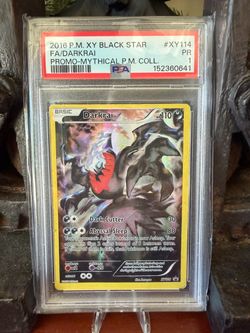 2016 Pokemon Darkrai Promo Mythical #xy114 PSA 1
