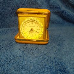 Vintage Phinney Walker Wind-Up ALARM Clock, About 3" 