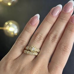 14k Gold Wedding Bands / Anillos De Matrimonio De Oro 14k 