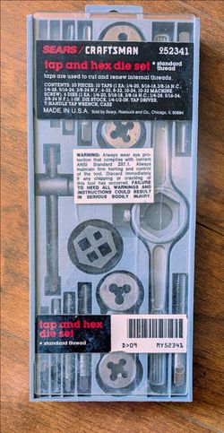 Craftsman 20-Piece Tap and Hex Die Set
