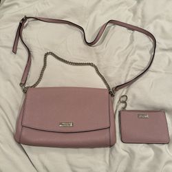 Pink Kate Spade Crossbody Purse And Wallet