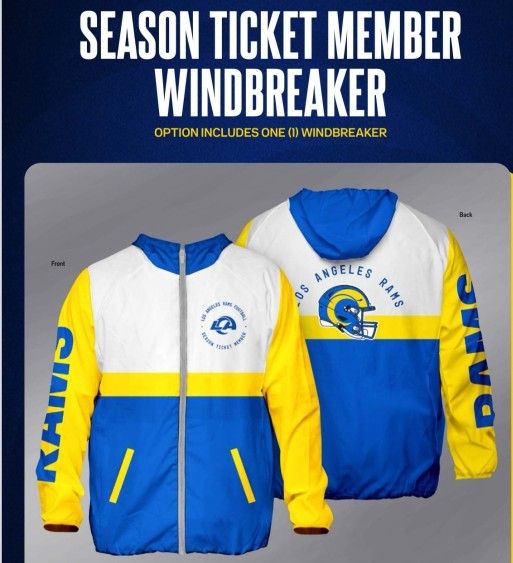 Rams Season Ticket Member Windbreaker