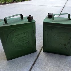 2 Vintage Castrol Gas Cans