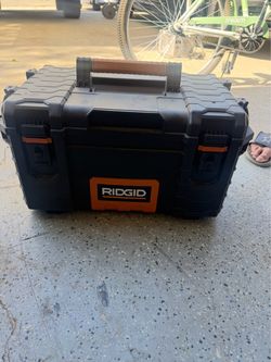 RIDGID Pro Gear Tool Box. 22’long. 13’wide 1ft.tall