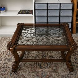 Glass Wood Table