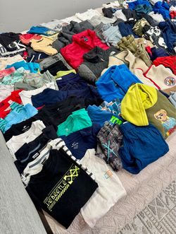 Boys Size 6/7 Clothing Lot (winter-summer) ENTIRE WARDROBE WITH WINTER JACKETS AND VESTS